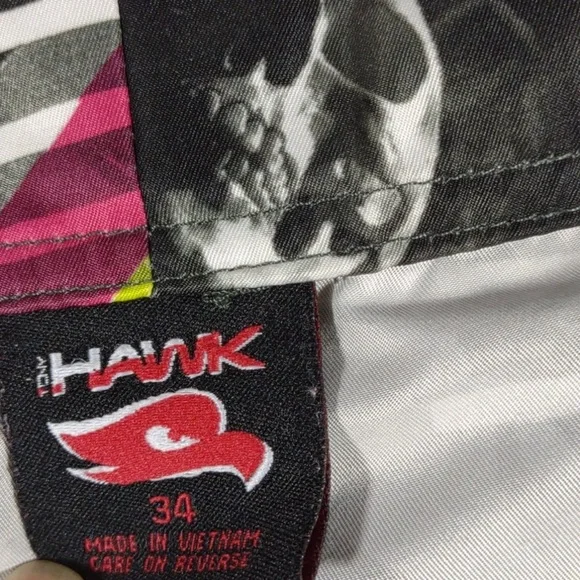 Tony Hawk Multicolor Graphic Cargo Board Shorts 34 EUC - Picture 4 of 5